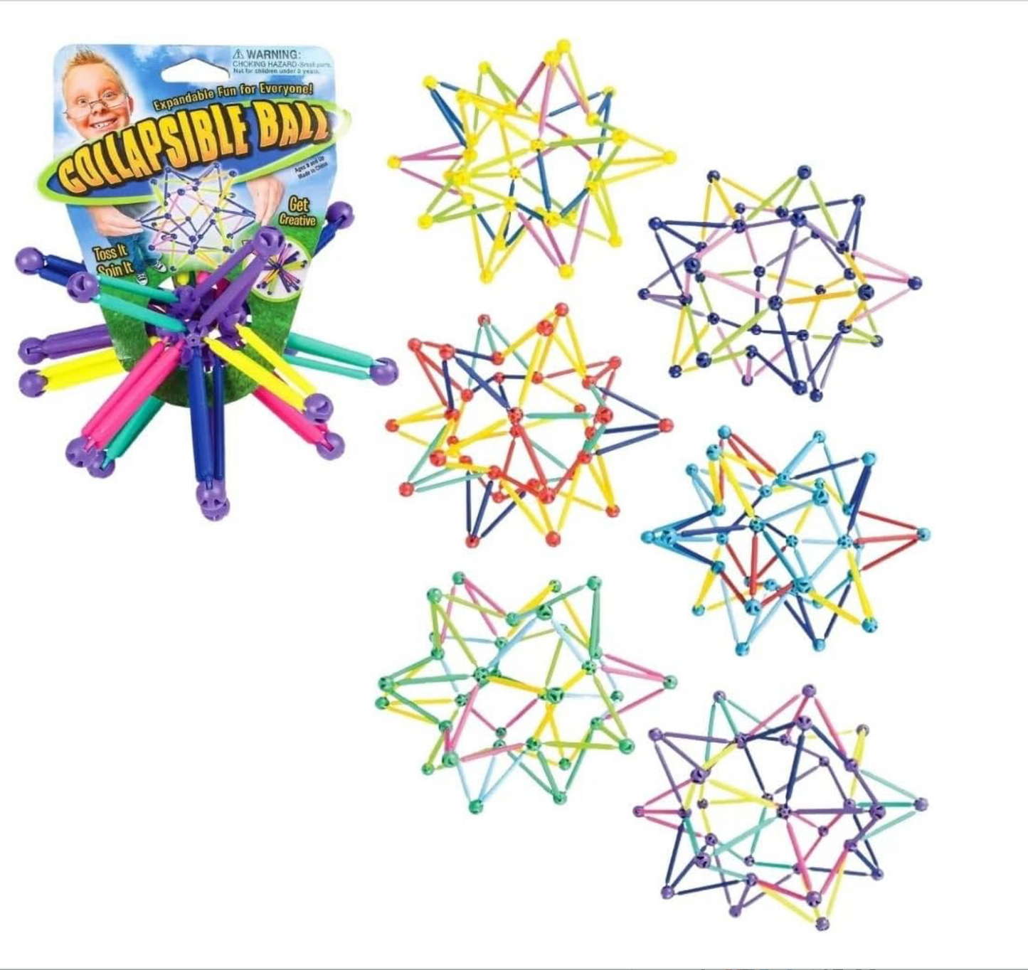 E&Z Party – 12" Color‑Shift Collapsible Magic Ball
