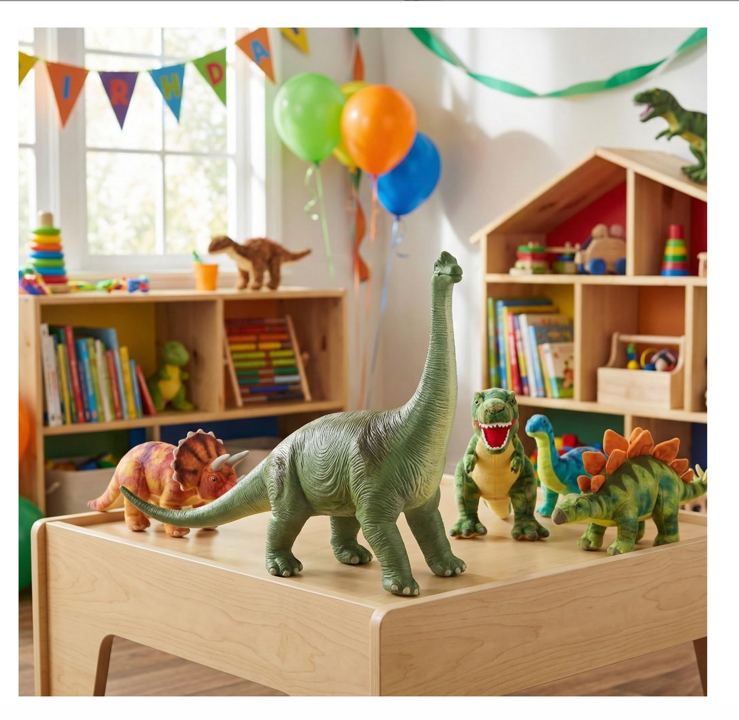 E&Z Party – 15" Soft‑Touch Brachiosaurus Dinosaur Figure