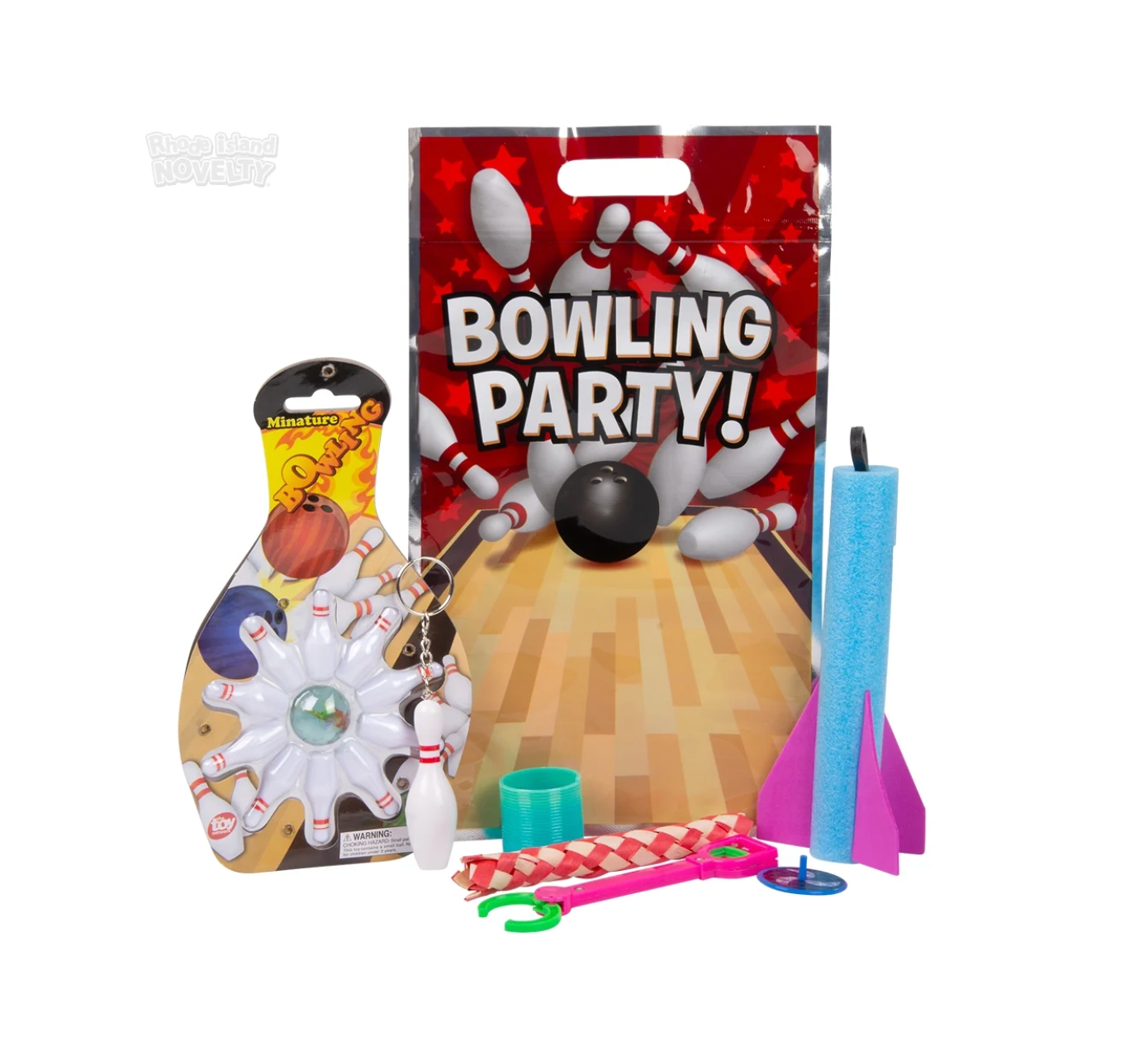 E&Z Party – Bowling Goody Bag with 6 Toys (24‑Pack Case)