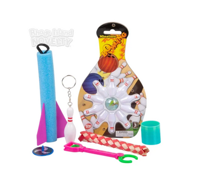 E&Z Party – Bowling Goody Bag with 6 Toys (24‑Pack Case)