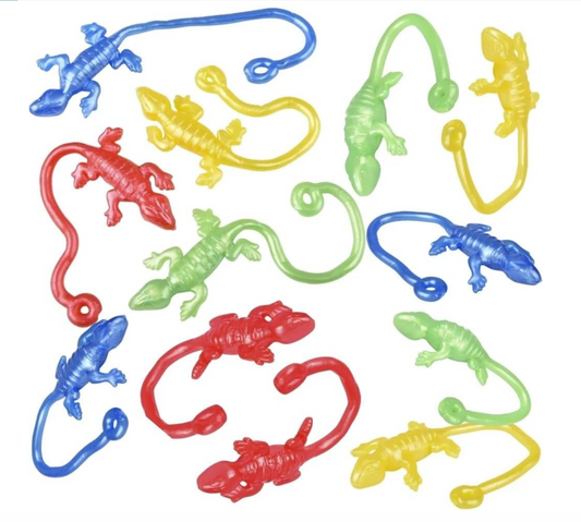 Sticky Lizards – Assorted Colors (Dozen Pack)